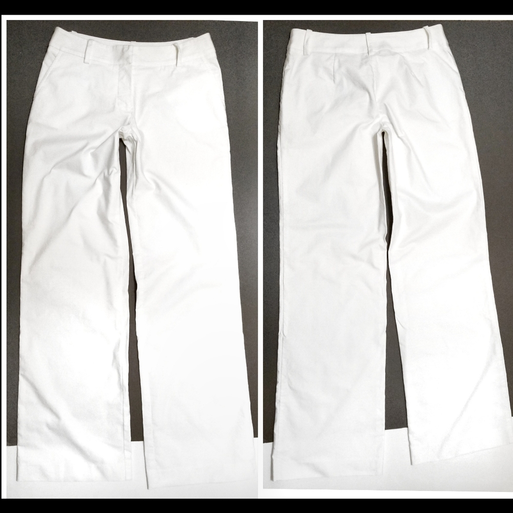 Trina Turk Straight Leg white pants 33.5 inseam